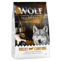 Wolf of Wilderness granule, 1 kg za skvělou cenu - Rocky Canyons - single hovězí