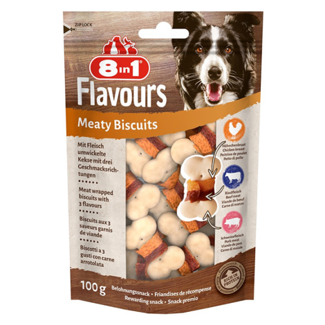 8in1 Flavours Meaty Biscuits Chicken - 100 g