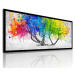 Obraz na plátně COLORS TREE B různé rozměry Ludesign ludesign obrazy: 120x50 cm