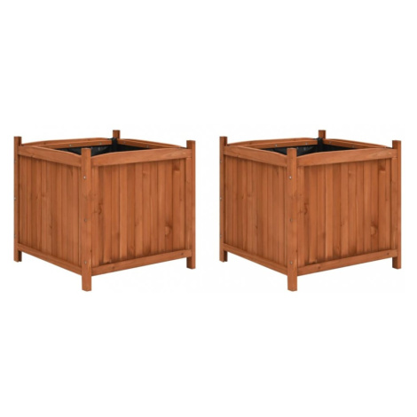 Zahradní vyvýšené záhony 2 ks jedle Dekorhome vidaXL