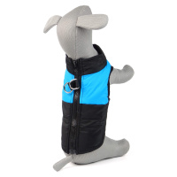 Vsepropejska Rainy obleček pro psa na zip Barva: Černo-modrá, Délka zad (cm): 53, Obvod hrudníku