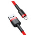 Baseus Cafule extra odolný nylonem opletený kabel USB / Lightning QC3.0 1,5A 2m red