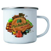 Bohemia Gifts Plechový hrnek - Na cesty, 350 ml