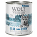 Wolf of Wilderness, 12 x 800 g - 11 + 1 zdarma! - "Free-Range Meat"Junior Blue River - losos a k