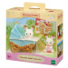 Sylvanian families 5432 dvojčátka čokoládových králíků v kočárku