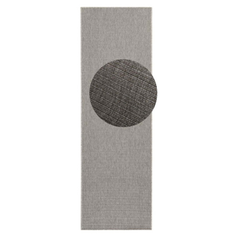 Šedý vnitřní a venkovní koberec 80x150 cm Nature – Hanse Home