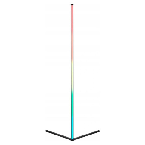 Černá LED stojací lampa (výška 141 cm) Level – Reality
