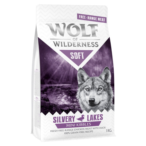 Wolf of Wilderness Mini "Soft - Silvery Lakes" - kuřecí z volného chovu s kachnou - 5 x 1 kg Sil