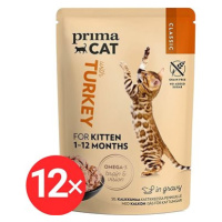 PrimaCat Kapsička kotě filety s krůtím masem ve šťávě 12 × 85 g