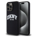 DKNY Liquid Silicone Arch Logo MagSafe kryt iPhone 15 Pro Max černý