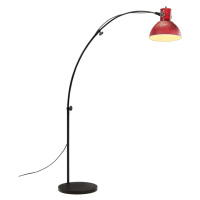 vidaXL Stojací lampa 25 W červená patina 150 cm E27