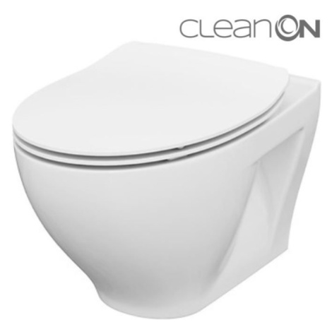 CERSANIT/S SET 934 ZÁVĚSNÁ WC MÍSA MODUO CLEANON + WC SEDÁTKO DELFI SLIM SC EO K701-147