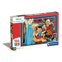 Clementoni Puzzle 104 dílků Super Pinocchio 25756