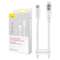 Kabel Fast Charging cable Baseus USB-C to Lightning  Explorer Series 1m, 20W, white (69321726290