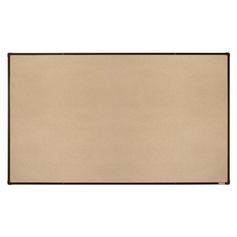 BoardOK Tabule s textilním povrchem 200 × 120 cm, hnědý rám