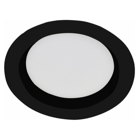 KOHL LIGHTING KOHL-LIGHTING LACUS zapuštené svítidlo černá 30W 3000K kruh teplá bílá K53302.BK.3