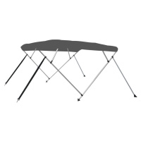 vidaXL Bimini stříška se 4 oblouky antracitová 243 x 210 x 137 cm