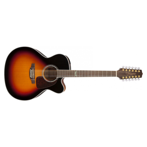 Takamine GJ72CE-12, Rosewood Fingerboard - Black Sunburst