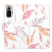 iSaprio flip pouzdro Ornamental Flowers pro Xiaomi Redmi Note 10 Pro