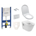 Závěsný set WC VitrA Integra vč. sedátka + modul Geberit Duofix s tlačítkem Delta 20 bílé SIKOGE