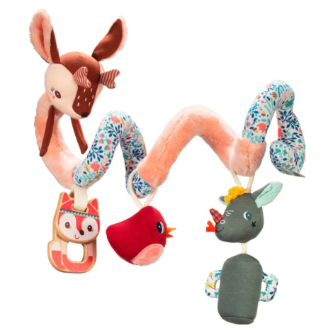 Lilliputiens - spirálová hračka s aktivitami - Lesní jelen Stelka