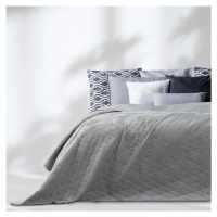 Světle šedý přehoz přes postel AmeliaHome Laila Silver, 260 x 240 cm
