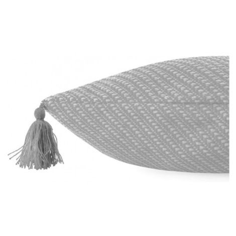 Povlak na polštář MORRIS s třásněmi šedý