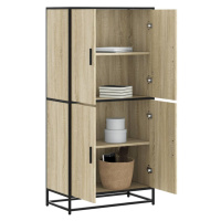 vidaXL Skříň highboard dub sonoma 68 x 35 x 139 cm kompozitní dřevo