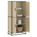 vidaXL Skříň highboard dub sonoma 68 x 35 x 139 cm kompozitní dřevo