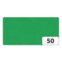 Hedvábný papír 50 × 70 cm, 20 g, 26 listů - barva zelená