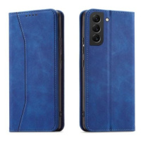 Magnet Fancy Case elegantní knížkové pouzdro na Samsung Galaxy S23 ULTRA 5G Blue