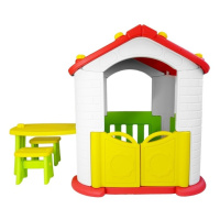 mamido  Dětský zahradní domeček se stolečkem a židlemi