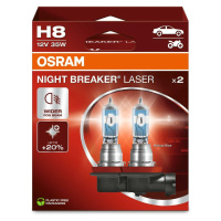 OSRAM H8 12V 35W PGJ19-1 NIGHT BREAKER LASER +150% více světla 2ks 64212NL-2HB