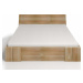 Dvoulůžková postel z bukového dřeva se zásuvkou SKANDICA Vestre Maxi, 200 x 200 cm