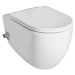 Isvea INFINITY CLEANWASH závěsná WC mísa 36,5 x 35 x 53 cm Rimless integrovaná baterie a bidet. 