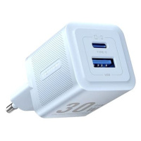 Vention 2-Port USB (C + A) GaN Charger (30W/30W) EU-Plug Blue