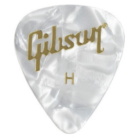 Gibson Pearloid Guitar Picks White Heavy
