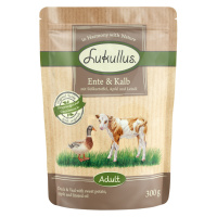 Lukullus Adult bez obilnin 24 x 300 g - kachní & telecí