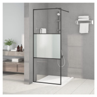 vidaXL Sprchová zástěna walk-in 80 x 195 cm napůl mléčné ESG sklo