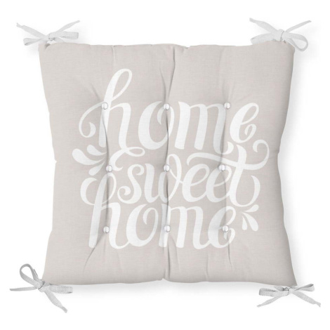 Podsedák s příměsí bavlny Minimalist Cushion Covers Home Sweet Home, 36 x 36 cm