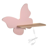 Růžové dětské svítidlo Butterfly – Candellux Lighting