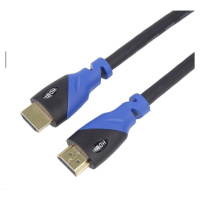 PREMIUMCORD Kabel HDMI - Ultra HDTV, 1m (Color, zlacené konektory)