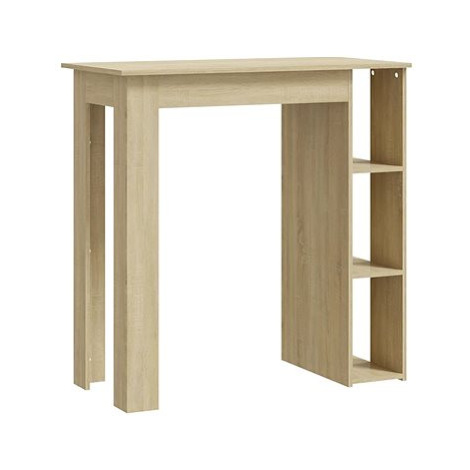 Barový stůl s regálem dub sonoma 102 × 50 × 103,5 cm, 809461 SHUMEE