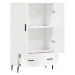 vidaXL Skříň highboard lesklá bílá 69,5 x 31 x 115 cm kompozitní dřevo