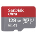 SanDisk MicroSDHC karta 128GB Ultra + adaptér SDSQUAB-128G-GN6IA