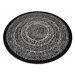 Koberec kruh SIZAL FLAT 48834690 černý
