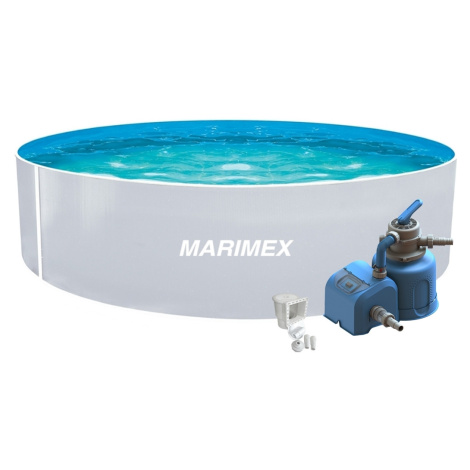 Marimex | Bazén Orlando 3,66x0,91 m s pískovou filtrací a příslušenstvím - motiv bílý | 19900125