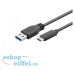 PremiumCord Kabel USB 3.1 konektor C/male - USB 3.0 A/male, černý, 1m