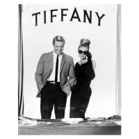 Umělecká fotografie George Peppard And Audrey Hepburn, Breakfast At Tiffany'S 1961 Directed By B