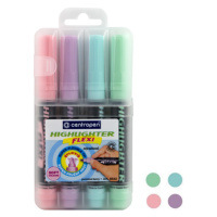 CENTROPEN - Popisovač 8542 FLEXI PASTEL - sada 4 ks